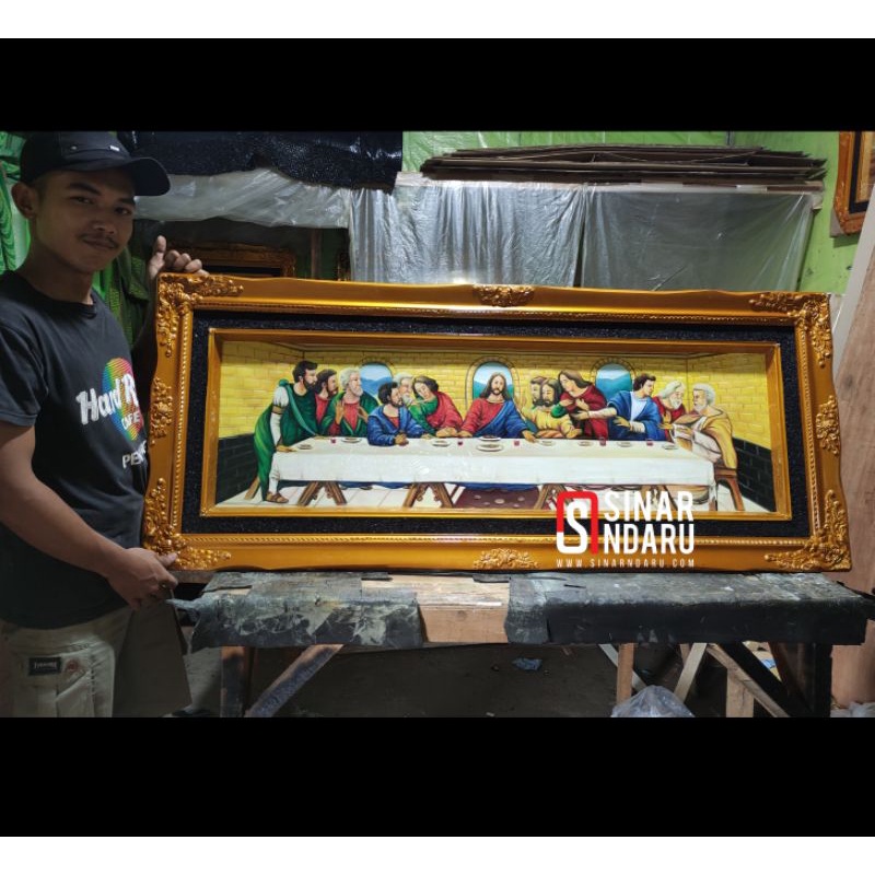 Hiasan dinding lukisan perjamuan kudus