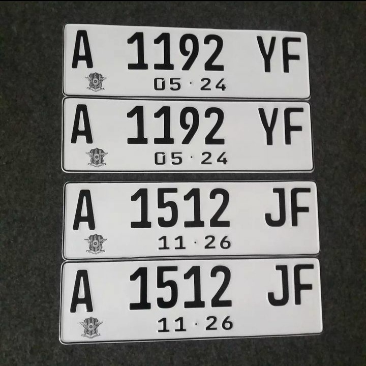 READY PLAT NOMOR MOBIL PLAT NOMOR PUTIH PLAT NOMOR CUSTOME PLAT NOMOR FONT BARU PLAT MOBIL PUTIH