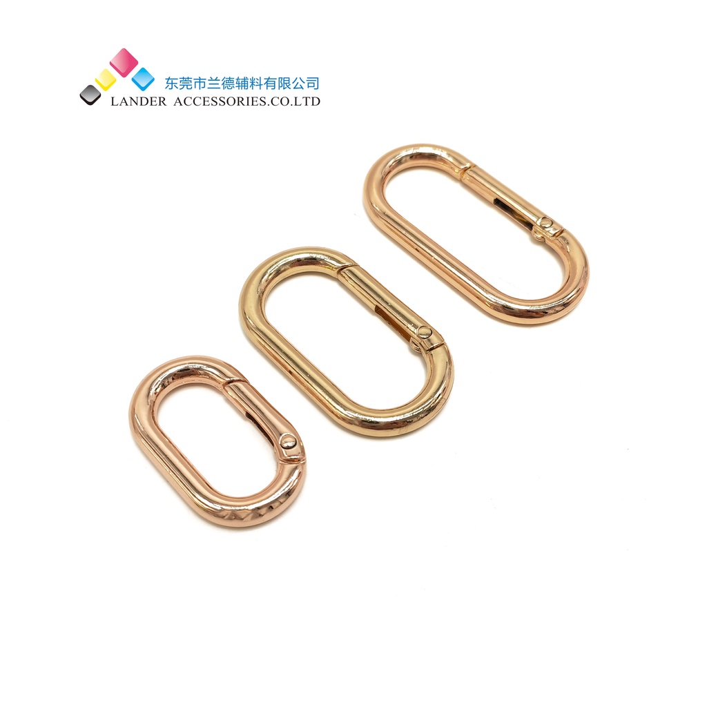 Kew-kew Ring Oval Alloy Cantelan Tas Kaitan Tas Carabiner Pria Wanita LANDER / Dogclips / BG-33