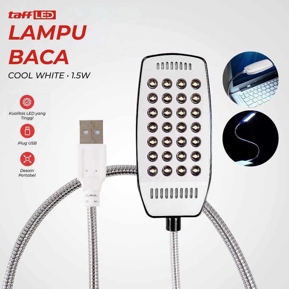 Lampu USB 28 LED dengan Modul ON  OFF - UL014 - OMUA2IBK Black