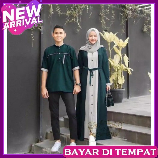 Gamis Couple Suami Istri Muslim Baju Pasangan Gamis Couple Sofiya / Couple Muslim / Couple Muslim