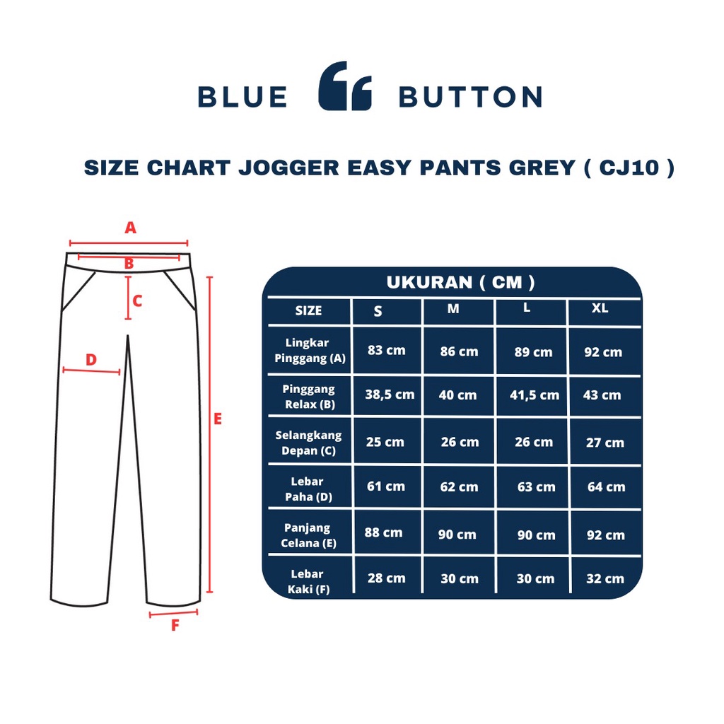 BlueButton Easy Pants Celana Active Wear Slim Ultra Strecth