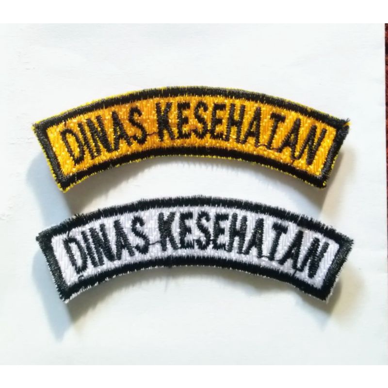 BADGE DINAS KESEHATAN BORDIR