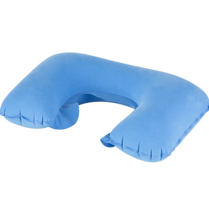 GP Travel Bantal Leher/Bantal Kepala Angin Tiup Inflatable Air U Shaped Neck Mobil Pesawat Jalan Lipat