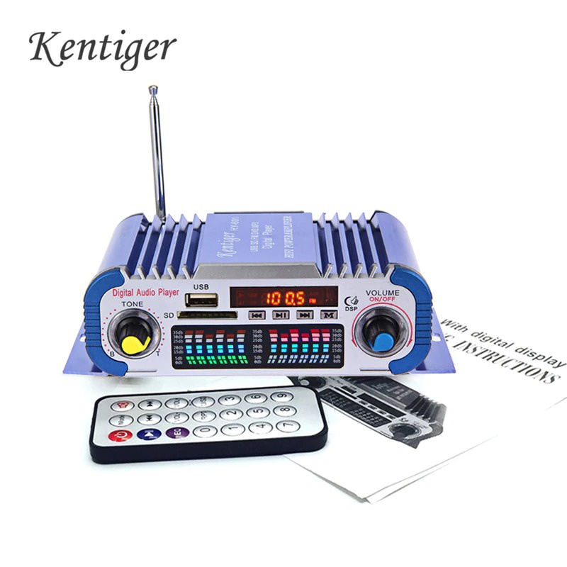 KENTINGER Penguat Daya Audio Mobil Car Amplifier 12V - HY-601 - Blue