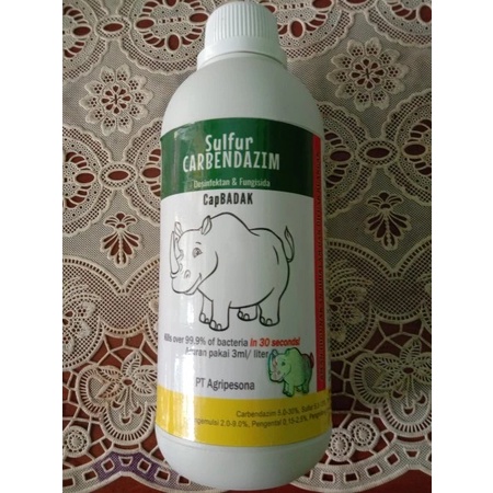 Desinfektan Cap Badak 500ml / Fungisida / Sulfur Carbendazim / anti Jamur / Pembersih dan Sterilisasi Kandang / Minuman Ternak