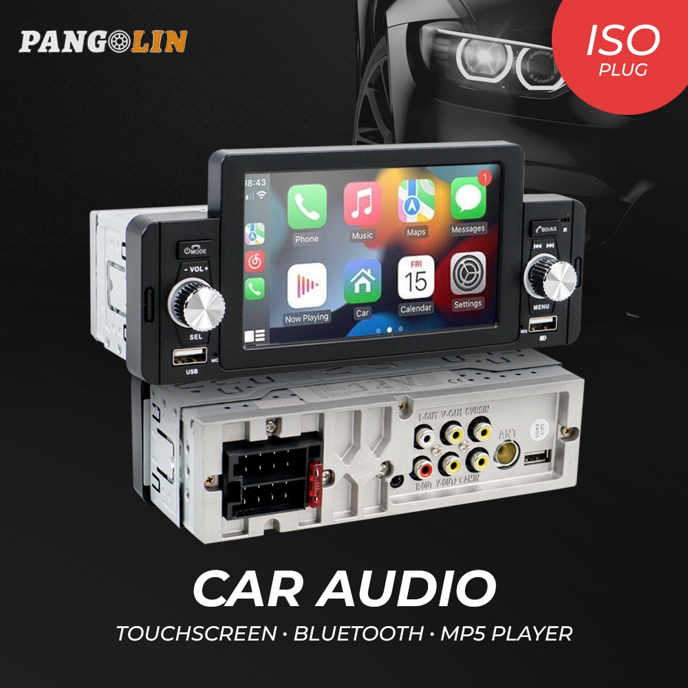 Car Audio Touchscreen Bluetooth 1 DIN Stereo FM MP5 Player - SWM-160C - Black