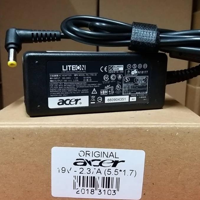 TERLARIS Adaptor Charger Laptop Acer Aspire ES 11 ES1-131 ES1-132 A314