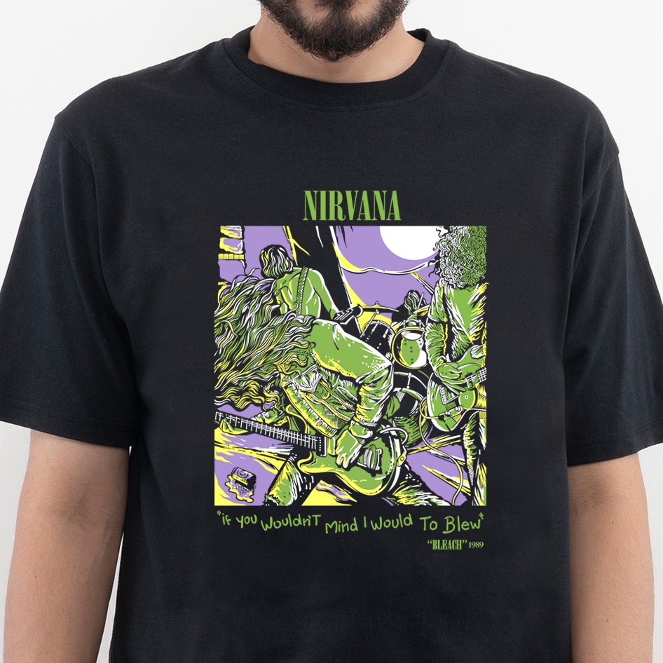 SEENTHINGS_APPRL / T-SHIRT MUSIC / T-SHIRT BAND / T-SHIRT NIRVANA BLEACH 1989 / NIRVANA / KAOS MUSIK