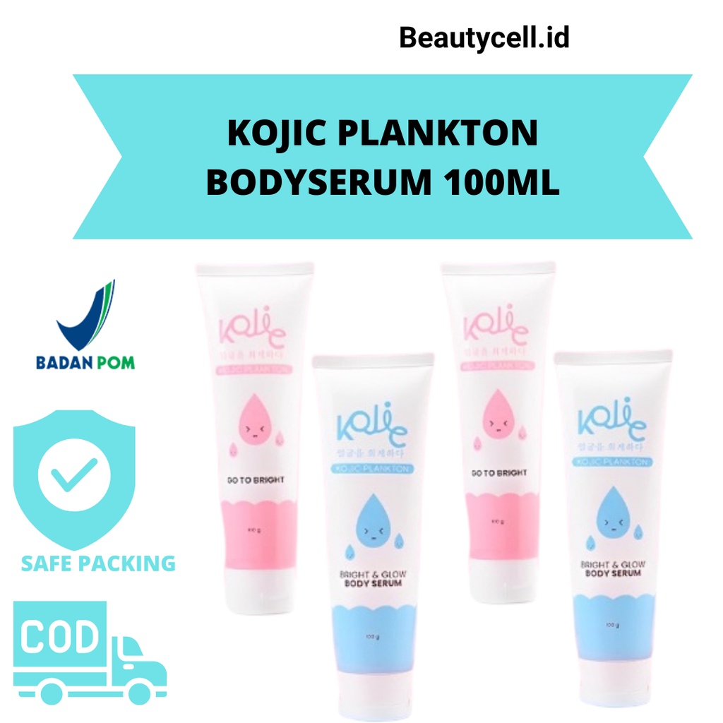 Kojic Plankton Body Serum Bright &amp; Glow 100gr Bpom