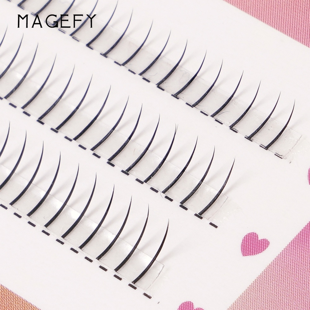 MAGEFY Bulu Mata Palsu 3D Natural Curly Lembut Bulu Mata Eyelash Extension Single Premium Bulu Mata Tanam Lucu Grafting Under The Eyelash Segmental Single Root7348