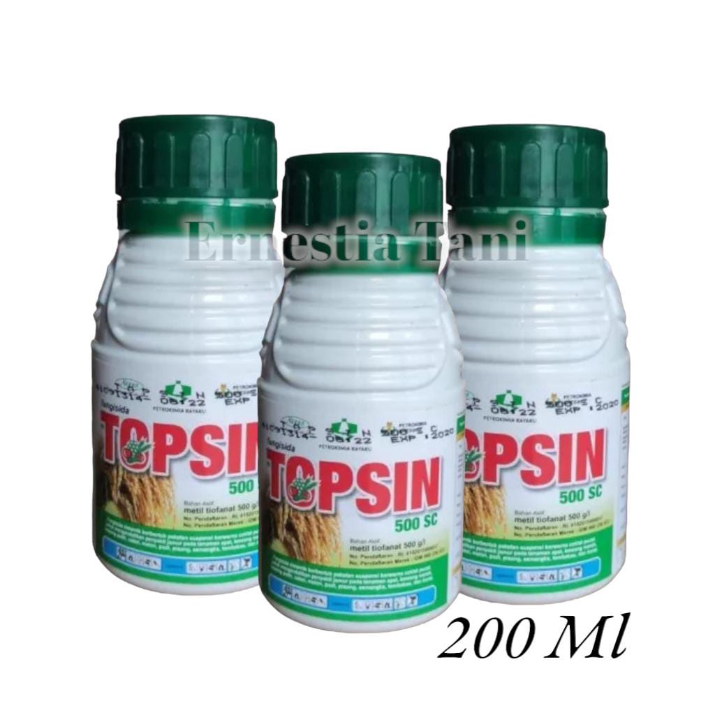 Fungisida Topsin 500SC 200 ML Bahan Aktif Metil Tiofanant 500g/l Original Petrokimia Kayaku