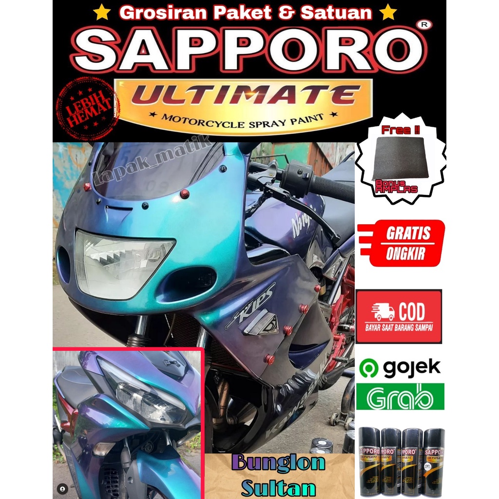 SAPPORO ULTIMATE XT03 BUNGLON SULTAN / INDIGO BLUE VIOLET SNAKE VENOM