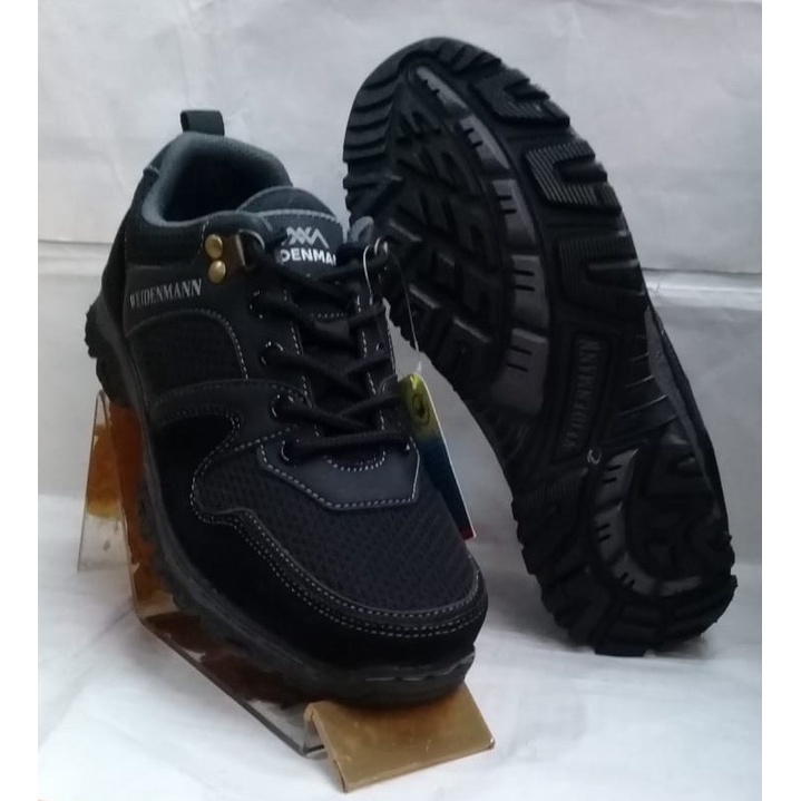 Sepatu Sneakers Pria Weidenmann Leverage 01 Black.Original