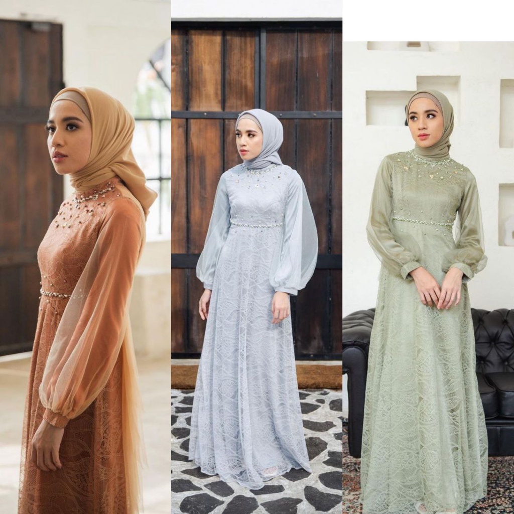 Gamis Ramadhan Baju Lebaran Pakaian Baju Muslim Dress Kondangan Dres Modern Terbaru 2023