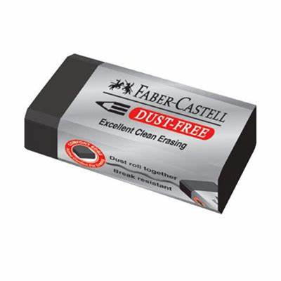 Faber Castell Dust Free Eraser 187299 Penghapus Kecil - Hitam