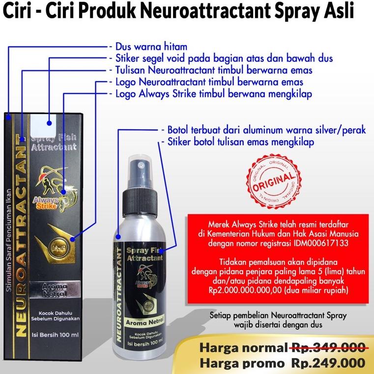 TERBAIK Neuroattractant Spray Fish Attractant Ikan Umpan Pancing Non Essen dari Always Strike