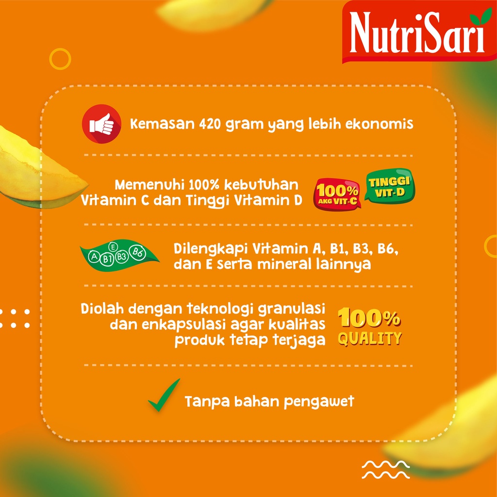 

XMASTER NUTRISARI PREMIUM JUS MANGGA 420G - MINUMAN JUICE KENTAL RASA MANGGA ASLI VITAMIN C