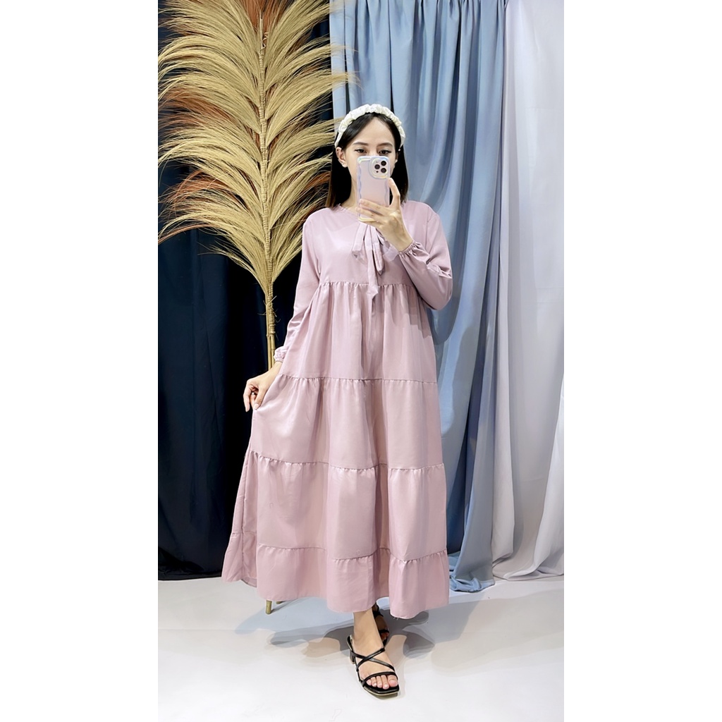 RX Fashion - JUMBO / SOJIN MIDI DRESS / BABYDOLL / LONG TUNIK WANITA TERBARU / GAMIS POLOS MURAH KEKINIAN - BN