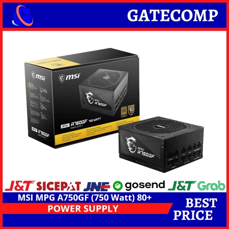 PSU MSI MPG A750GF (750 Watt) 80+ Gold Full Modular (Garansi 10 th)