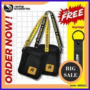 Tas selempang Pria dan Wanita Slingbag Waterproof ROCKSTAR 1M4R23 tools n parts