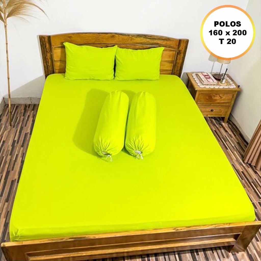 [✅COD] Set Sprei Seprei 160x200 Dan 4 Sarung Bantal Guling Homemade Katun Embos Polos Dekorasi Kamar Perlengkapan Rumah Terbaru