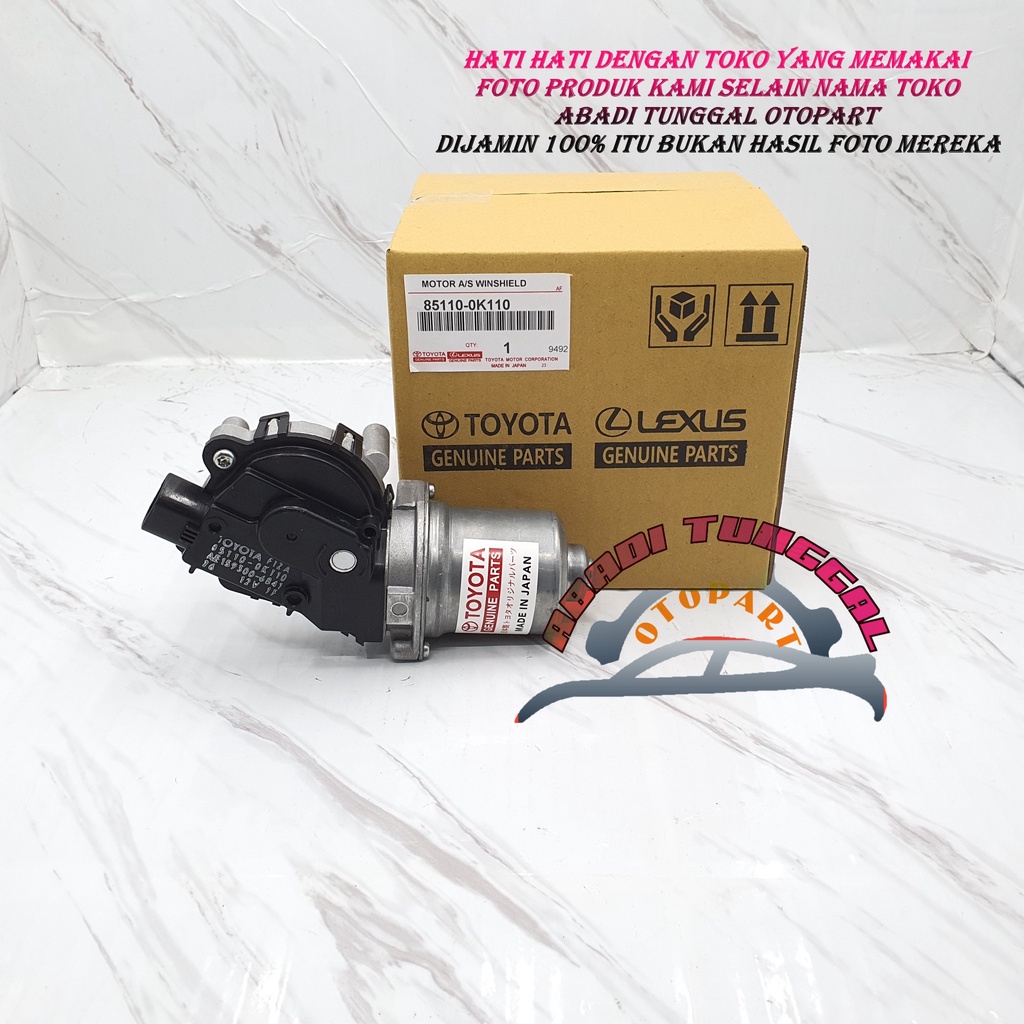 MOTOR DINAM0 WIPER INNOVA REBORN 85110-0K110 ORI