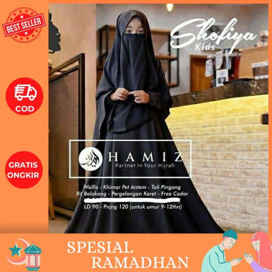 Gamis Anak Perempuan Tanggung Remaja Abg Umur 6 7 8 9 10 11 Thn Terbaru 2023 Pakaian Muslim Anak Mod