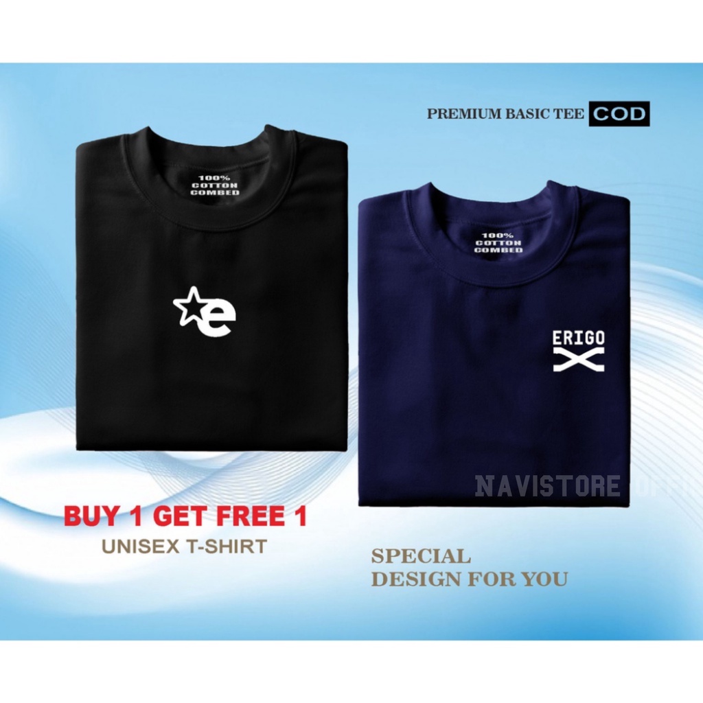 PROMO PAY 1 OR 2 PCS / Baju Kaos Distro - Kaos Pria Wanita Lengan Pendek Bahan COtton100% / Baju Cow