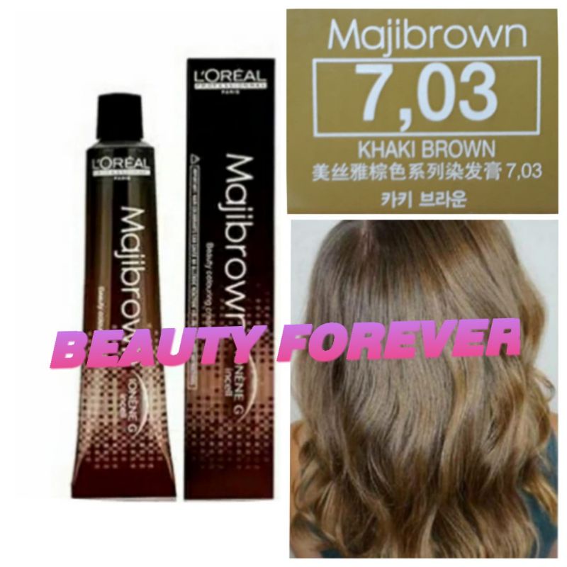 LOREAL MAJIBROWN NO. B7.03 KHAKI BROWN