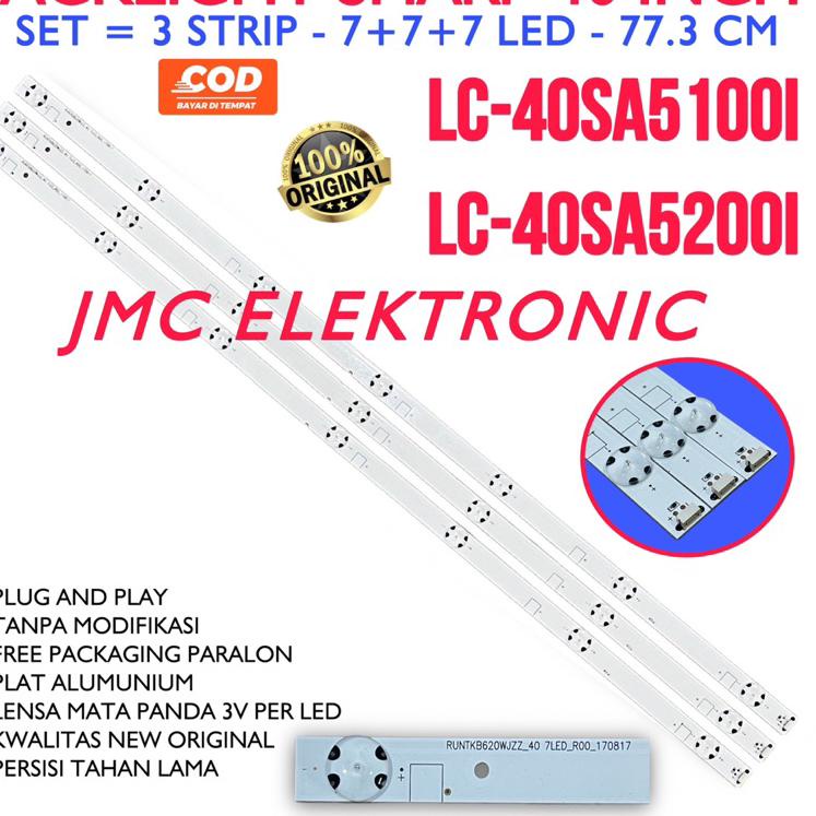 Termurah BACKLIGHT SHARP LC-40SA5100i LC-40SA5200i LC-40SA5100 LC-40SA5200 LC40SA5100i LC40SA5200i L