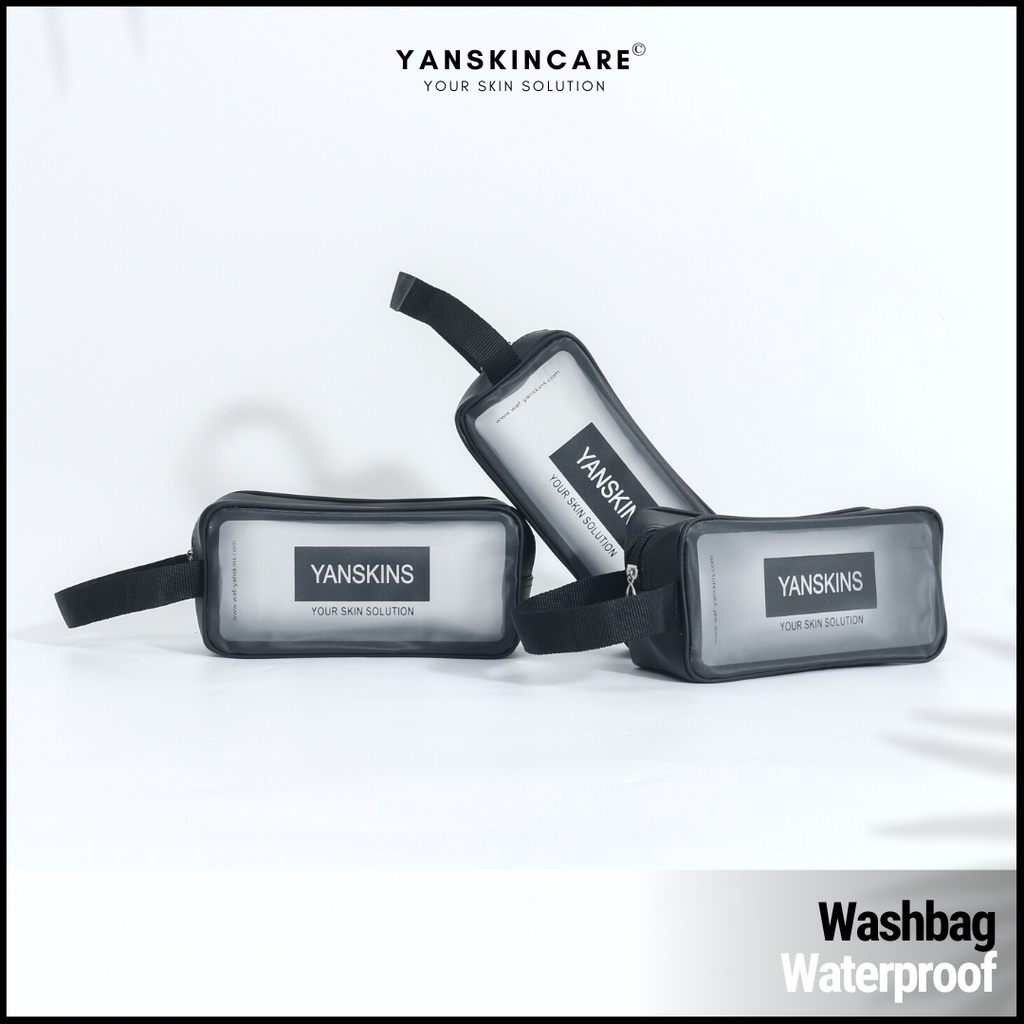 WASHBAG TAS KOSMETIK SKINCARE WATERPROOF YANSKINCARE