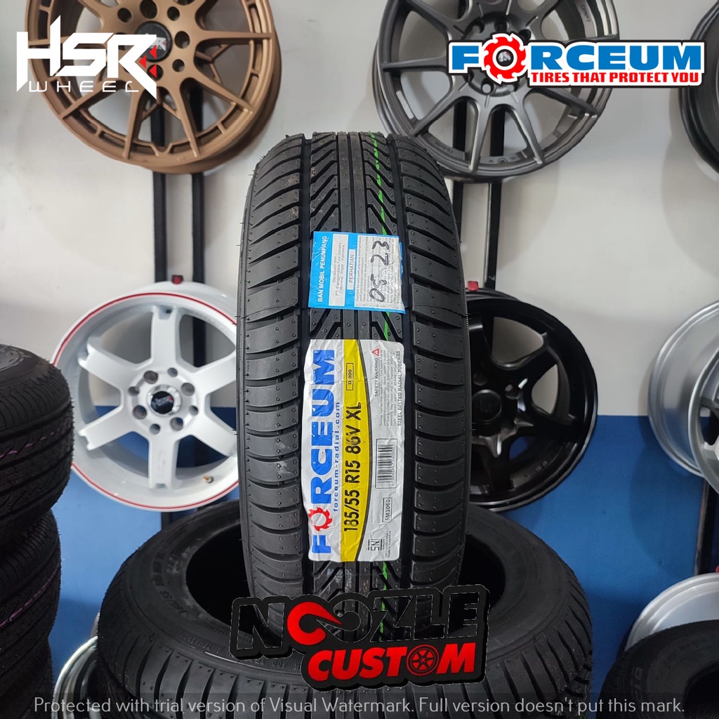 Ready Stock Ban Ring 15 185/55 Semi Slick Rotasi Tubeless Forceum D 800 185 55 R15 Murah Madiun Grat