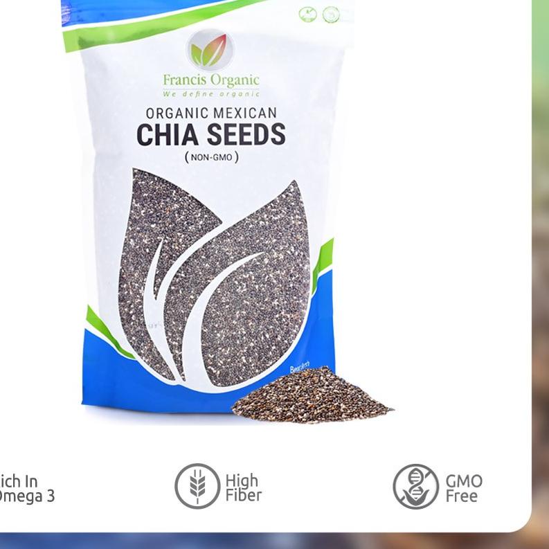 

➬ Francis Organic - Organic Black Chia Seeds Mexico 500 g ♖
