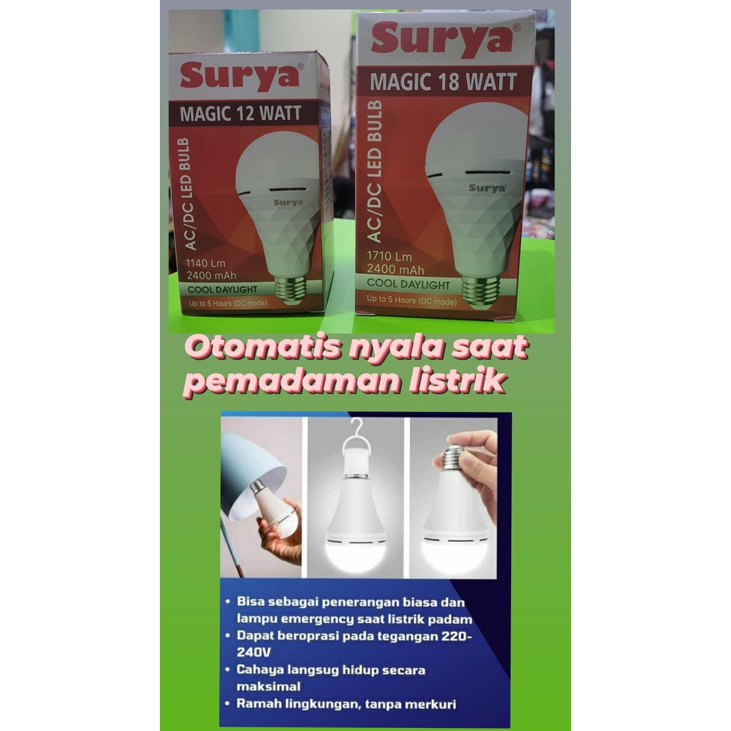 Lampu surya magic / Lampu AC DC
