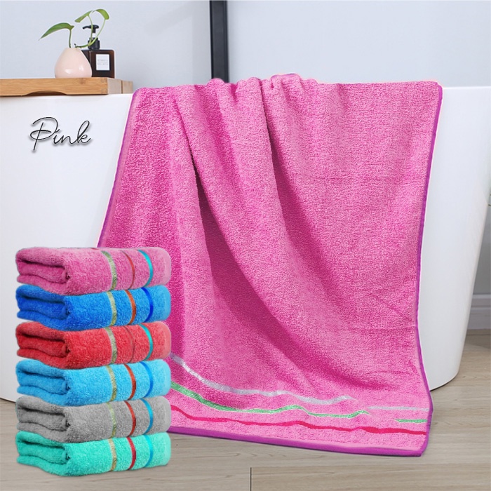 Handuk Mandi Dewasa / Handuk Mandi Dewasa Tebal Handuk Hotel Polos Abu Cotton 100% Uk 140X70cm  H12