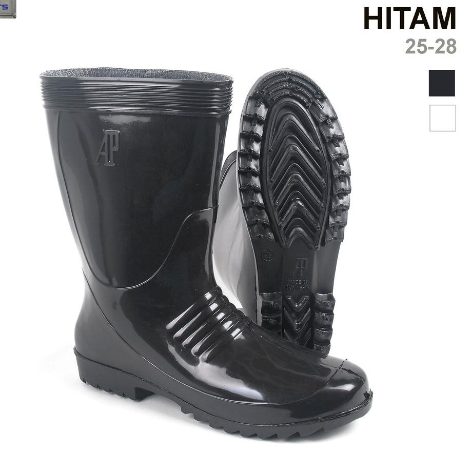 ۞ AP Boots AP 1 Hitam - Sepatu Boots PVC ♙