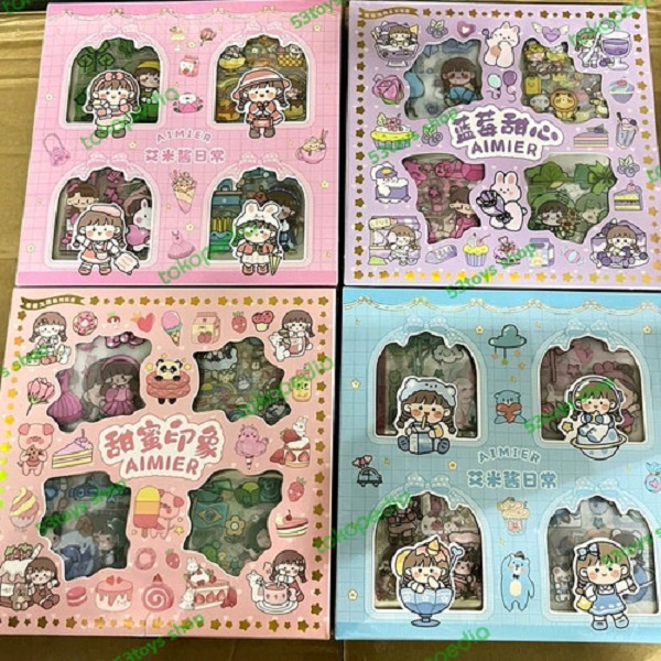 Stiker Momo Lucu Sticker Kartun Korea Motif Anti Air / Sticker Import Murah / Senmu