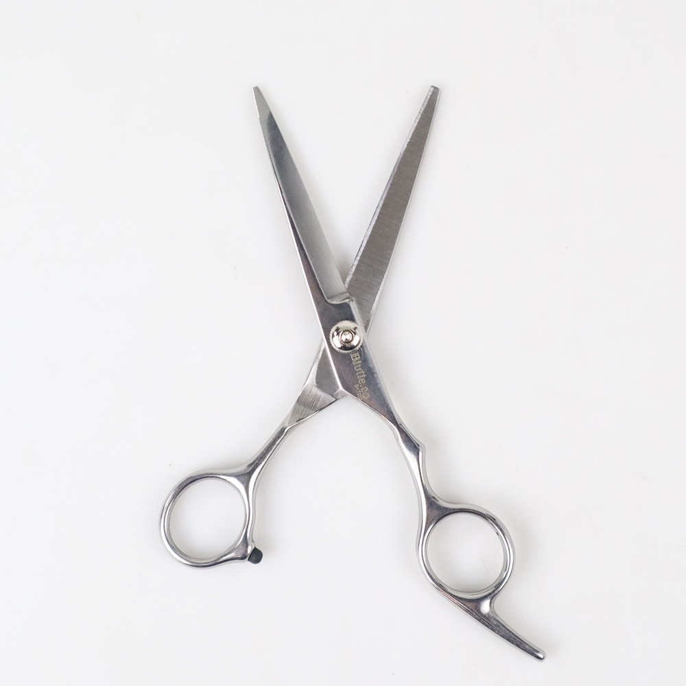 Gunting Rambut Full Stainless Steel Model Flat Cut -  Silver