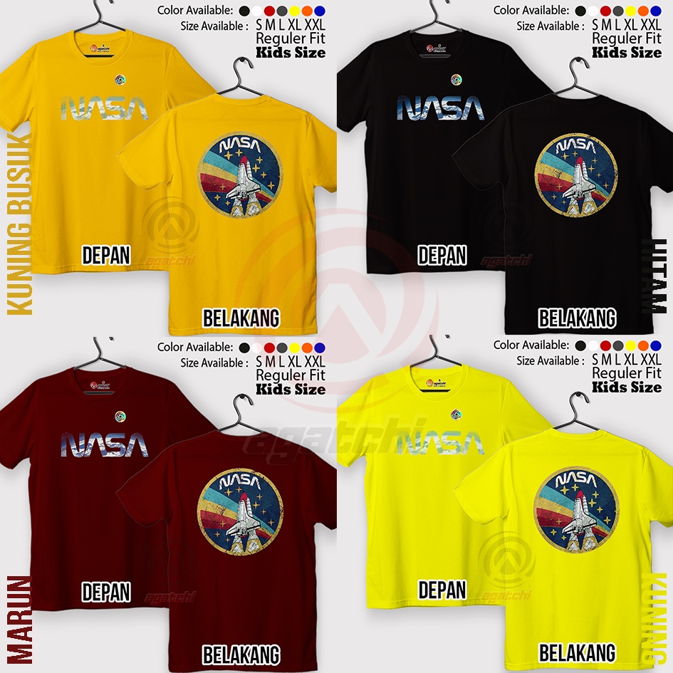 Baju Kaos Atasan Anak Laki - Laki Agatchi Motif Nasa