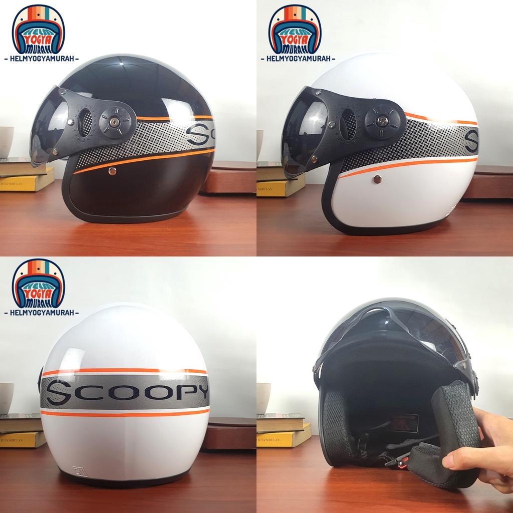 Helm scoopy warna hitam