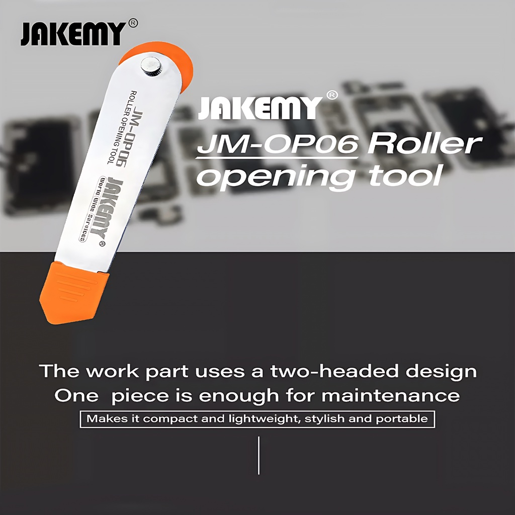 Jakemy Opening Tool Stainless Steel Roller Komputer Handphone JM-OP06