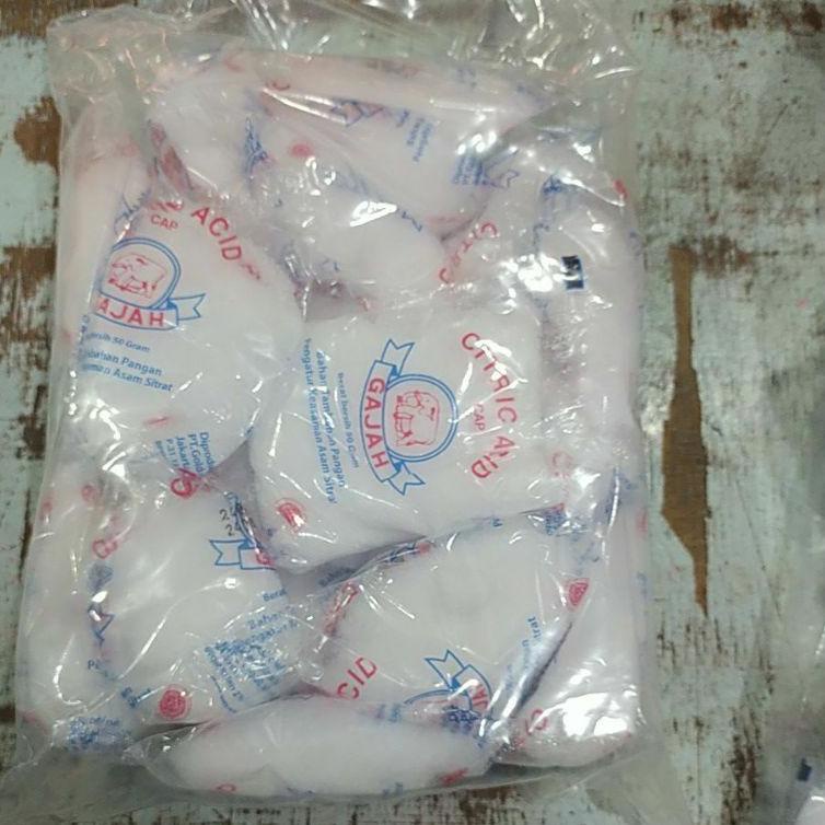 

✾ Citrun cap Gajah 1pak isi 20bungkus @50 gr - Citric Acid ♔