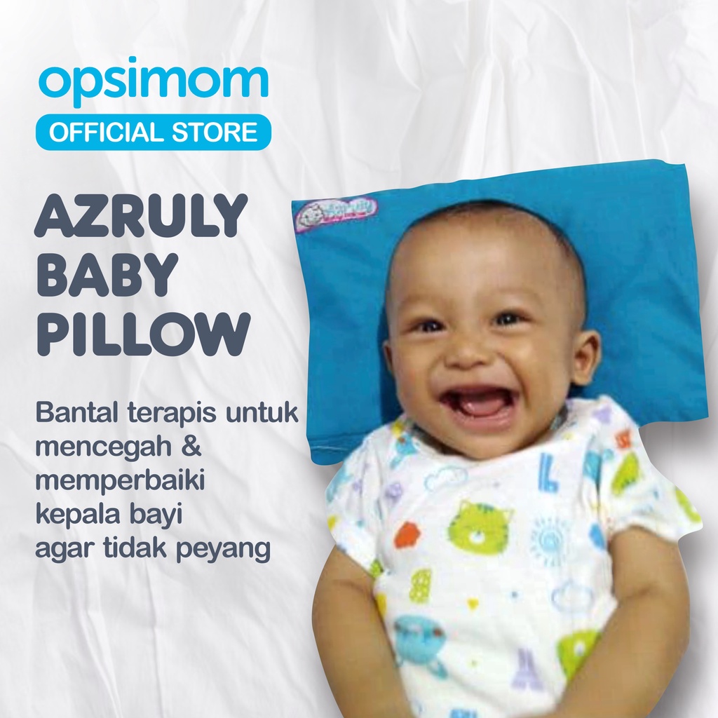 Azruly Baby Pillow + Dream Lamp Karakter - Bantal Kesehatan Bayi Anti Peyang | 2 PCS