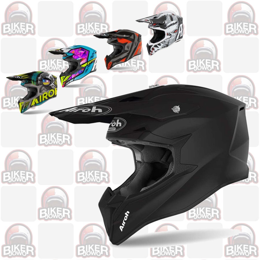 Helm Cross Airoh Wraap Black - Broken - Octopus - Street - Mood - Prism - Beast - Mile - Pin Up - Ra