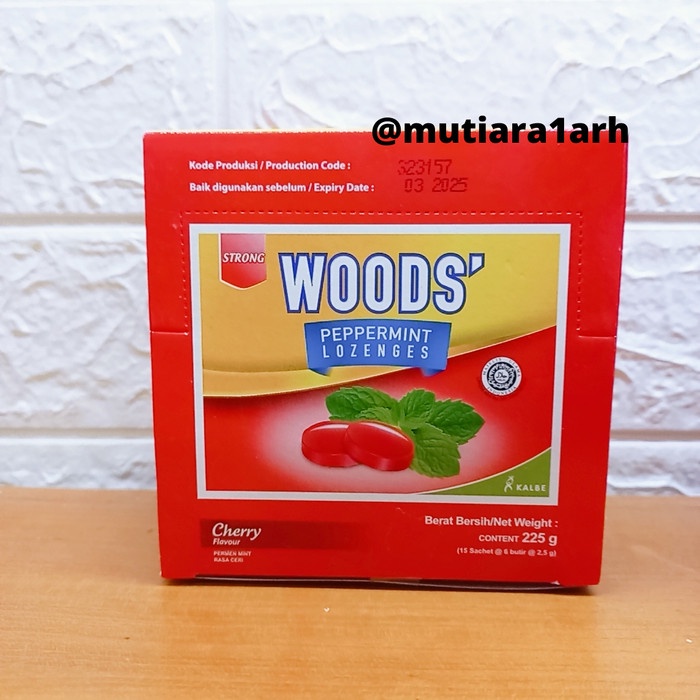 

[Ready]Bisa Cod- WOODS PERMEN CHERRY BOX ISI 15 SACHET