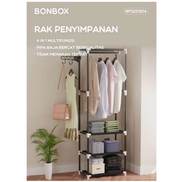 Bonbox Stand Hanger Rak Gantungan Baju Pakaian Bfs221204 Terbaru