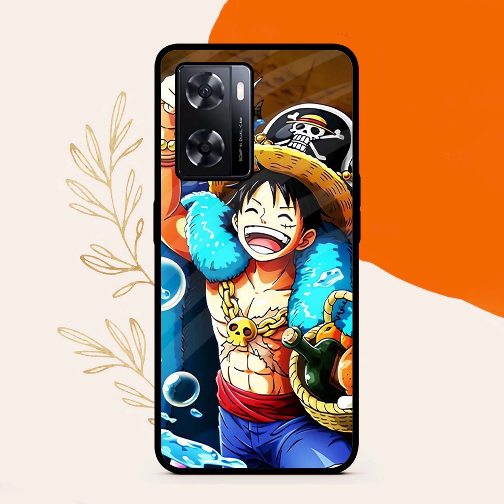(MT57) Case Kilau Oppo A77 5G | A57 5G | Casing Hp Oppo | Pelindung Smartphone Seven Case | Luffy