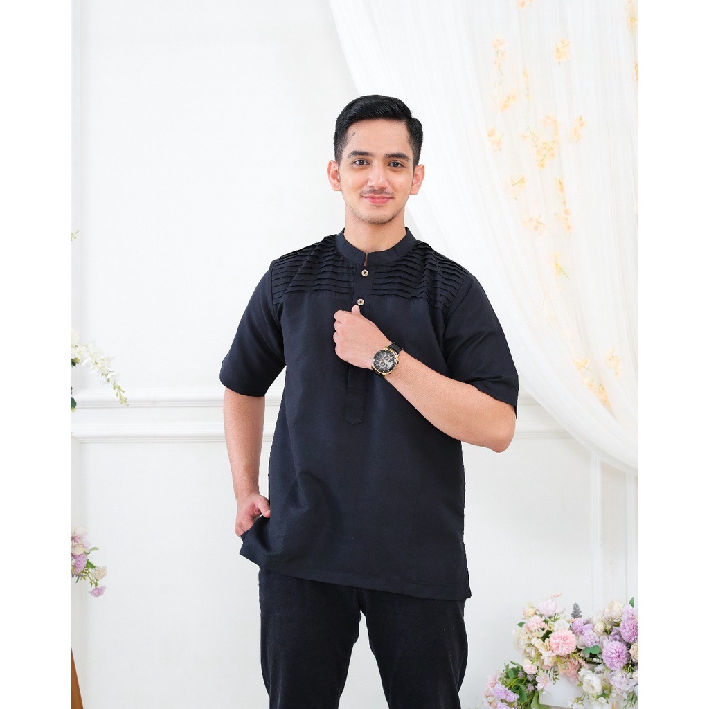 Faaz Kemko Dewasa - Kemeja Koko Dewasa Lengan Pendek Stylish by Riskirich