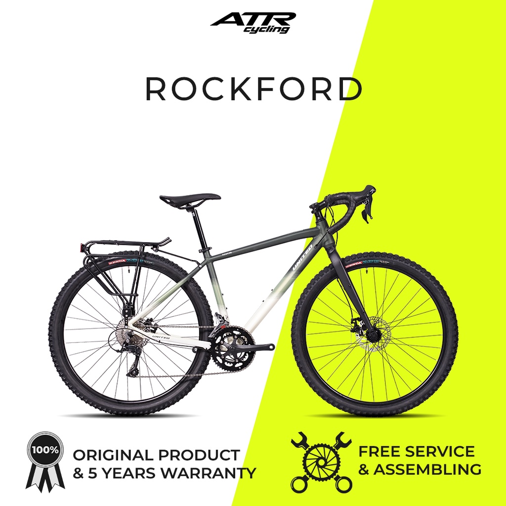 Sepeda Touring UNITED ROCKFORD 29" 18SP  - 49 Green Cream NEW 2023